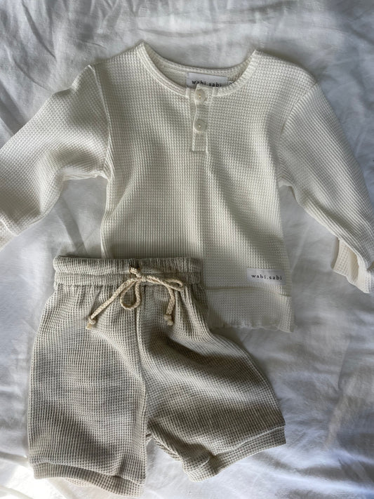 Kenichi waffle shorts